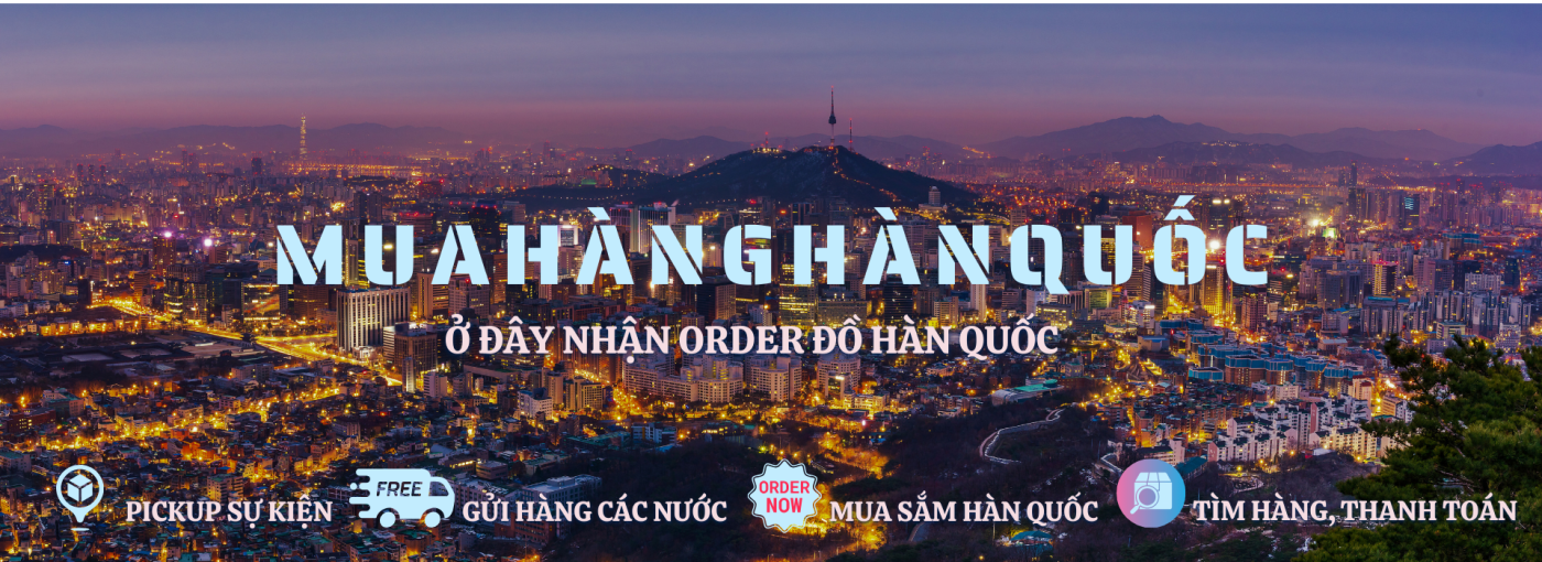 Đặt hàng Hàn Quốc dễ dàng chỉ với vài bước tại Muahanghanquoc.com hoặc Fanpage "Ở Đây Nhận Order Đồ Hàn Quốc". Hỗ trợ báo giá nhanh, trả bill minh bạch, giao hàng tận nơi!