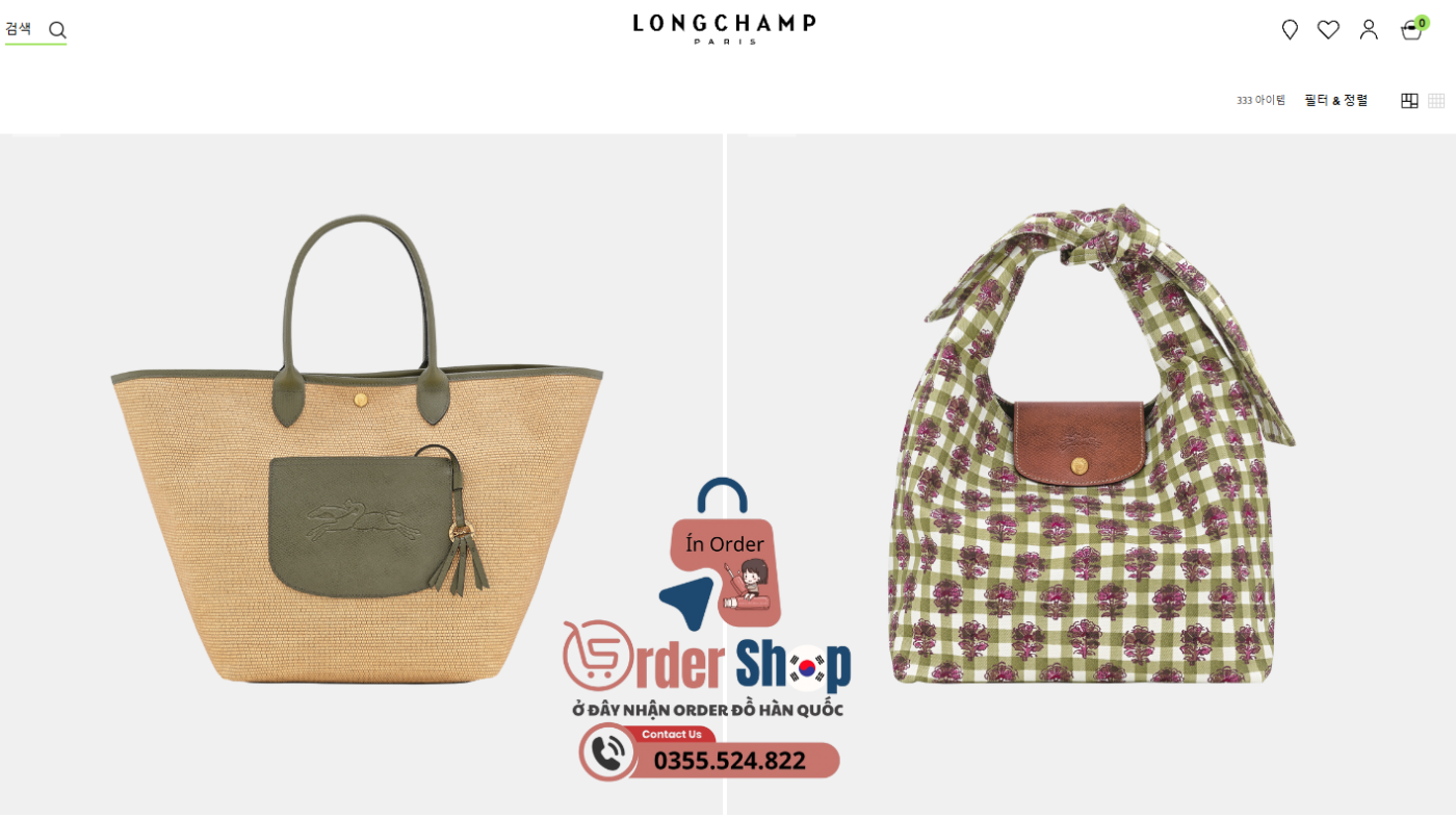 Order Túi Longchamp Chính Hãng Tại Hàn Quốc
